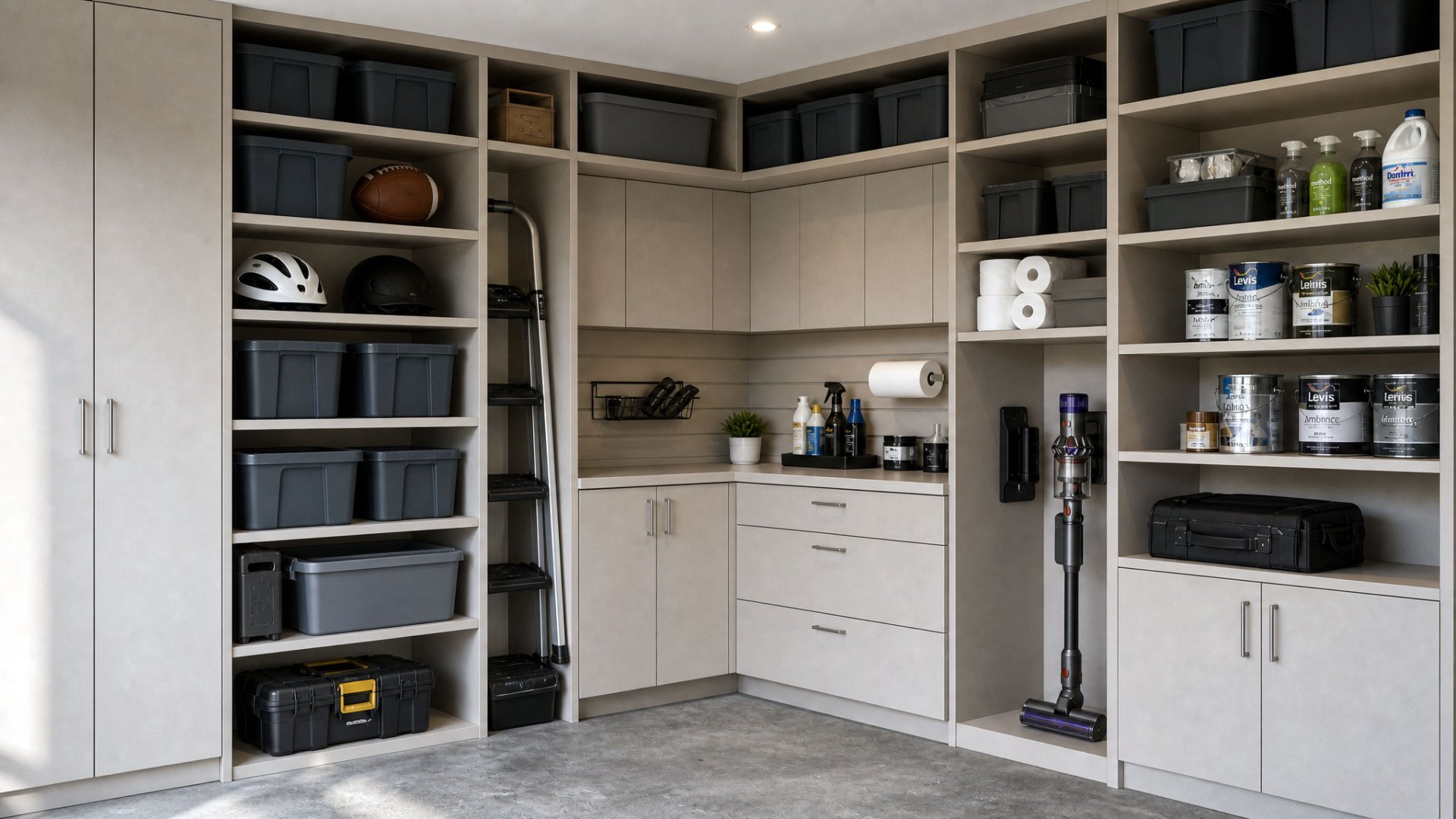 Warme minimale dressing met geïntegreerde verlichting