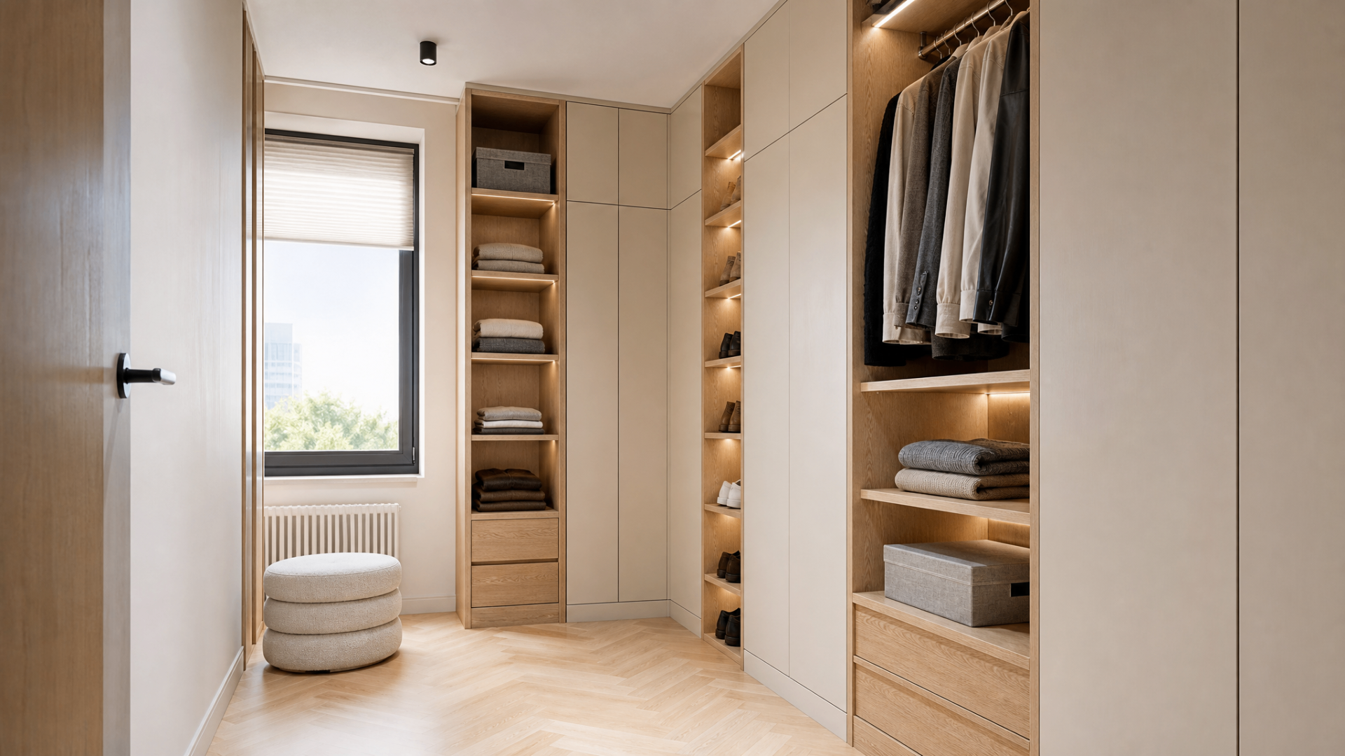 Inbouwkasten op maat in een rustig Belgisch interieur